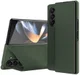 Samsung Galaxy Z Fold 5 Hoesje Kevlar Book Case Kunstleer Groen afbeelding 1