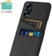 Oppo A98 Hoesje met Kaarthouder Back Cover Zwart afbeelding 2