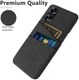 Oppo A98 Hoesje met Kaarthouder Back Cover Zwart afbeelding 3