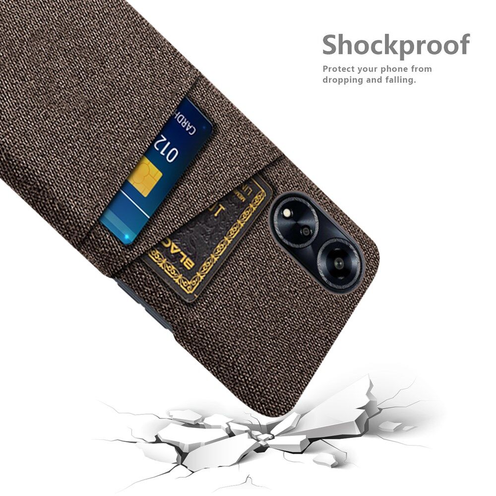 Oppo A98 Hoesje met Kaarthouder Back Cover Bruin afbeelding 4
