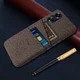 Oppo A98 Hoesje met Kaarthouder Back Cover Bruin afbeelding 5