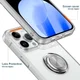 Apple iPhone 15 Pro Hoesje met Magnetische Kickstand Ring Transparant afbeelding 8