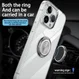 Apple iPhone 15 Pro Hoesje met Magnetische Kickstand Ring Transparant afbeelding 5