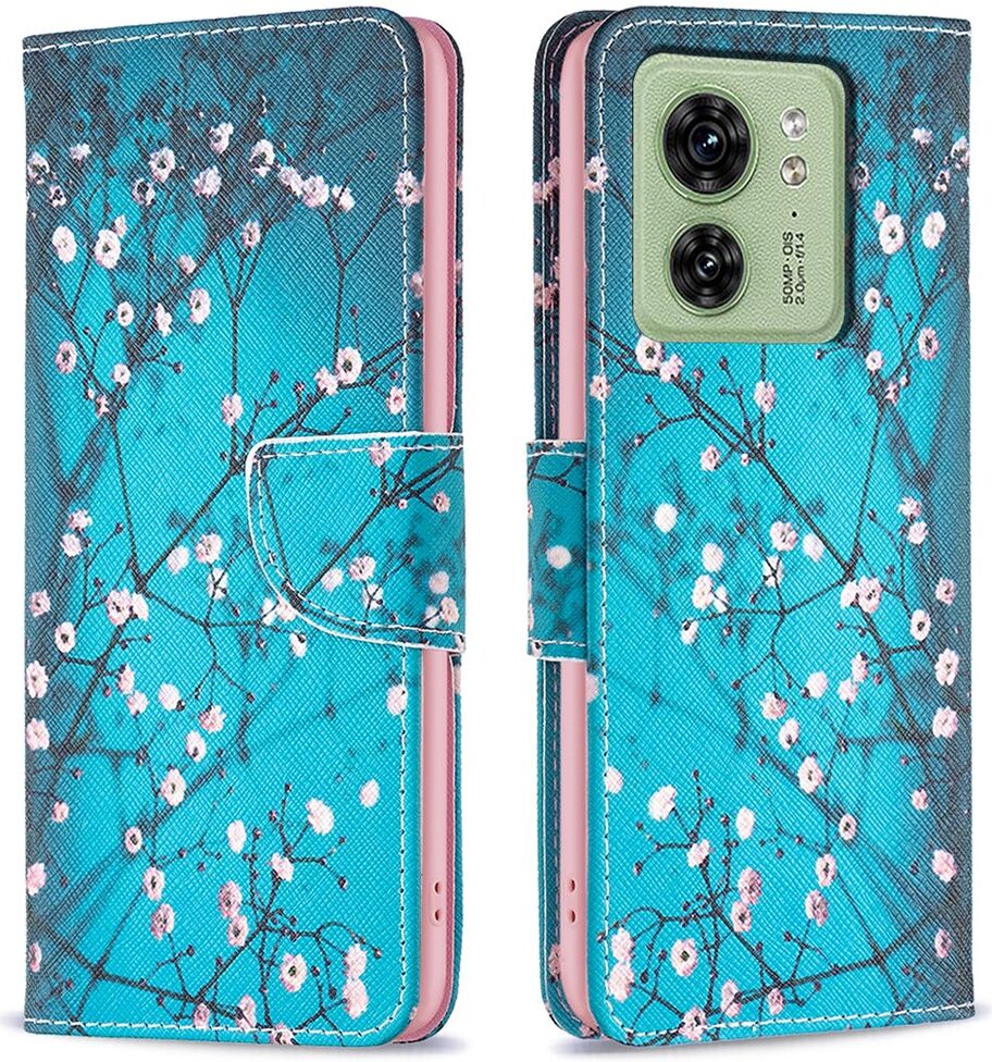 Motorola Edge 40 Hoesje Portemonnee Book Case Blossom Print afbeelding 4