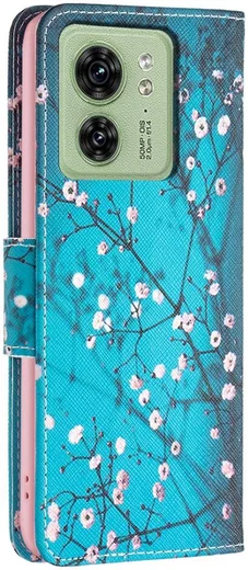 Motorola Edge 40 Hoesje Portemonnee Book Case Blossom Print afbeelding 7