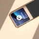 Motorola Razr 40 Ultra Hoesje Leer Back Cover Zwart afbeelding 6