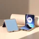 Motorola Razr 40 Ultra Hoesje Leer Back Cover Blauw afbeelding 3