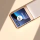 Motorola Razr 40 Ultra Hoesje Leer Back Cover Grijs afbeelding 6