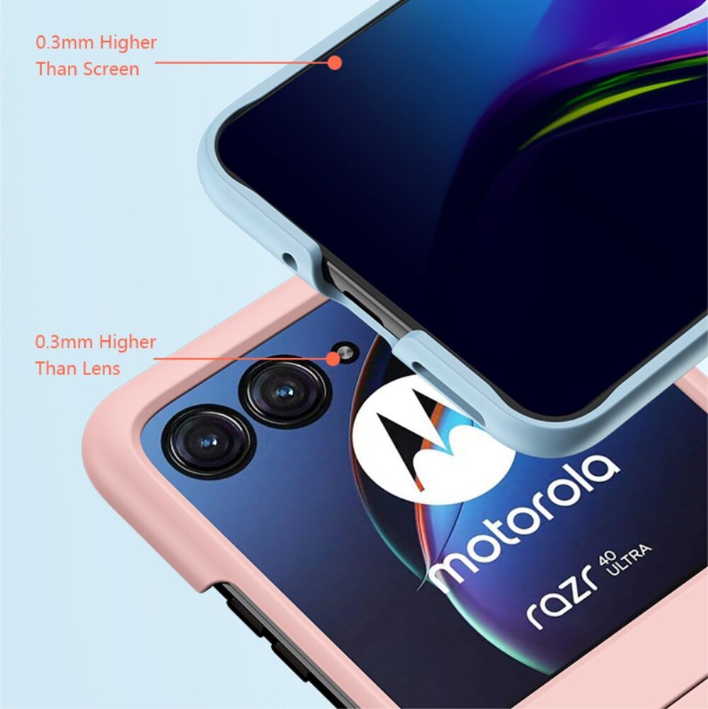 Motorola Razr 40 Ultra Hoesje Hard Case Back Cover Wit afbeelding 5