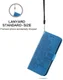 Oppo A98 Hoesje Wallet Flower Book Case Kunstleer Blauw afbeelding 8