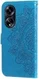 Oppo A98 Hoesje Wallet Flower Book Case Kunstleer Blauw afbeelding 10