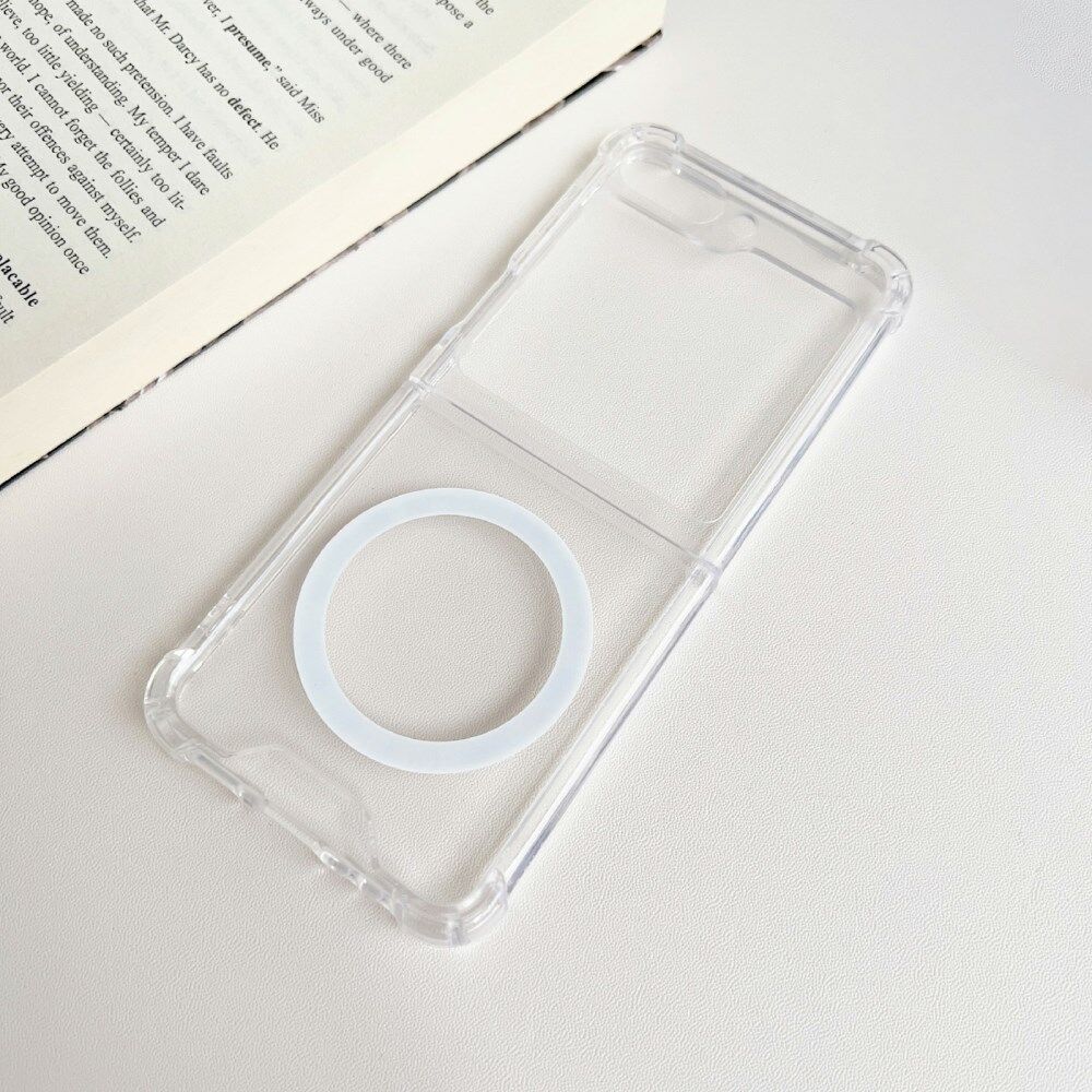 Samsung Galaxy Z Flip 5 Hoesje met MagSafe Back Cover Transparant afbeelding 4