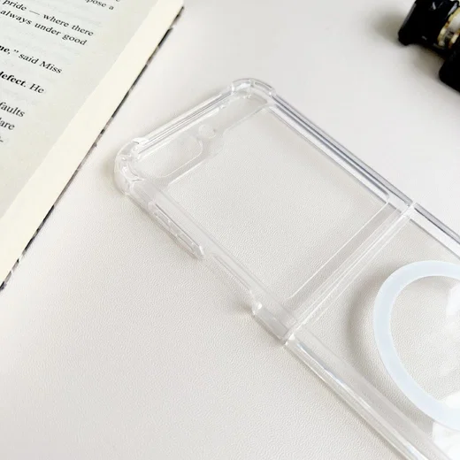 Samsung Galaxy Z Flip 5 Hoesje met MagSafe Back Cover Transparant afbeelding 7