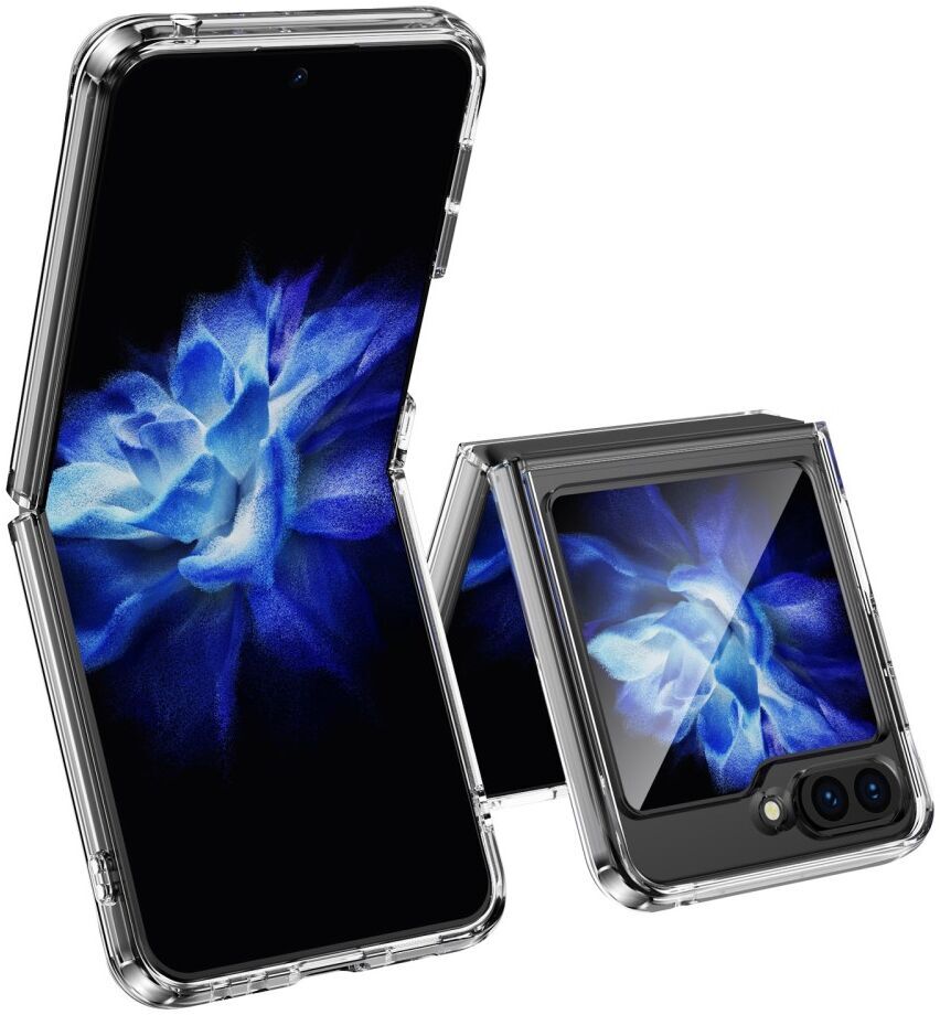 Samsung Galaxy Z Flip 5 Hoesje Schokbestendig Back Cover Transparant afbeelding 1