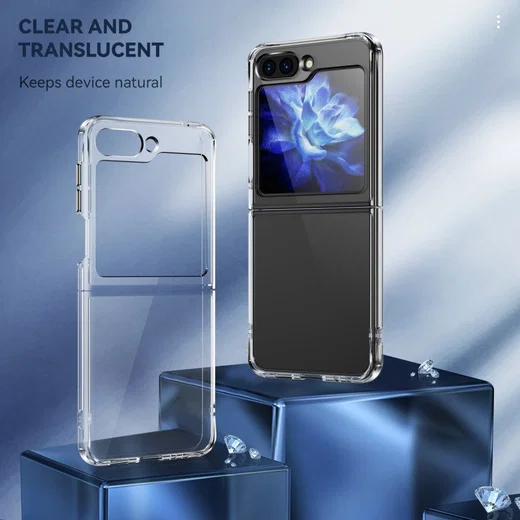 Samsung Galaxy Z Flip 5 Hoesje Schokbestendig Back Cover Transparant afbeelding 3