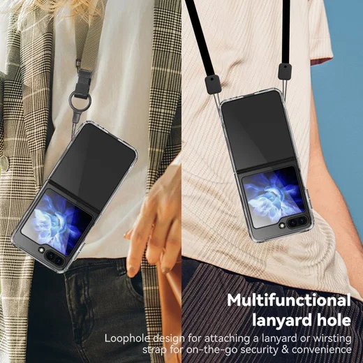 Samsung Galaxy Z Flip 5 Hoesje Schokbestendig Back Cover Transparant afbeelding 5