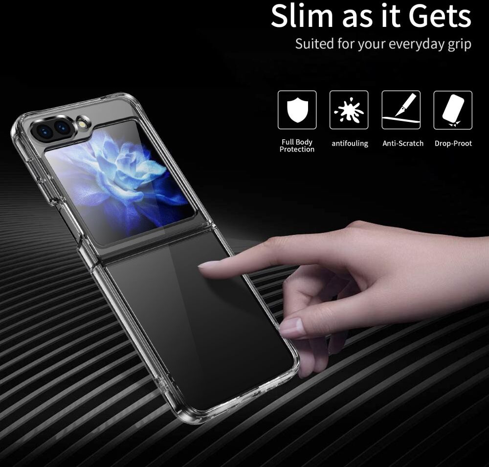 Samsung Galaxy Z Flip 5 Hoesje Schokbestendig Back Cover Transparant afbeelding 6