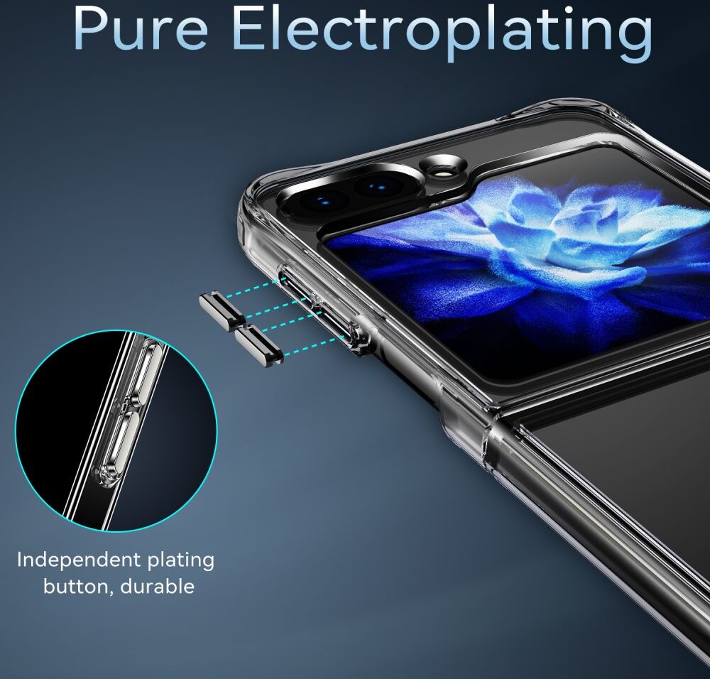 Samsung Galaxy Z Flip 5 Hoesje Schokbestendig Back Cover Transparant afbeelding 7