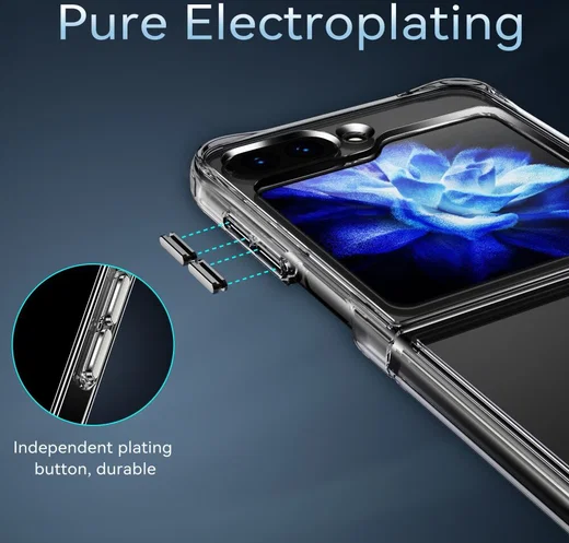 Samsung Galaxy Z Flip 5 Hoesje Schokbestendig Back Cover Transparant afbeelding 7