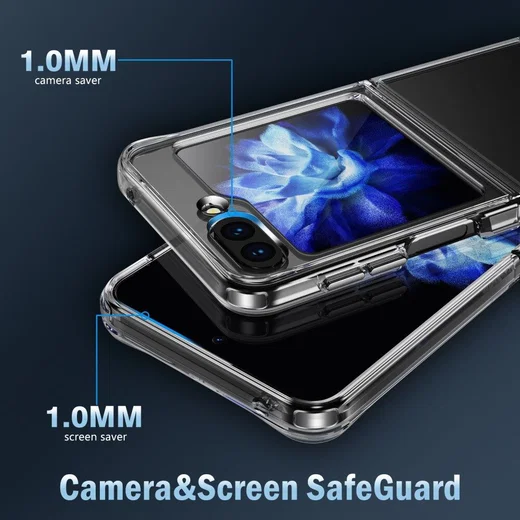 Samsung Galaxy Z Flip 5 Hoesje Schokbestendig Back Cover Transparant afbeelding 8