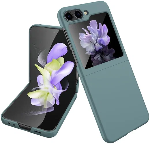 Samsung Galaxy Z Flip 5 Dun Hoesje Hard Back Cover Groen afbeelding 1