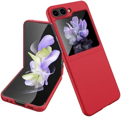 Samsung Galaxy Z Flip 5 Dun Hoesje Hard Back Cover Rood afbeelding