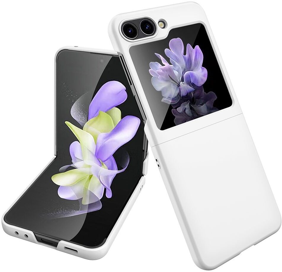 Samsung Galaxy Z Flip 5 Dun Hoesje Hard Back Cover Wit afbeelding 1