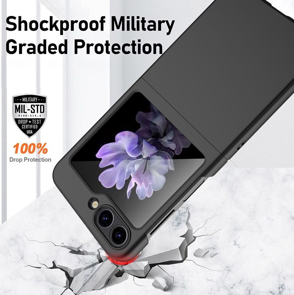 Samsung Galaxy Z Flip 5 Dun Hoesje Hard Back Cover Wit afbeelding 2