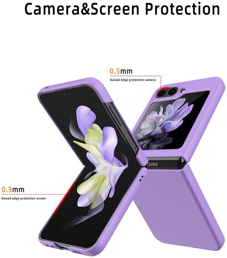 Samsung Galaxy Z Flip 5 Dun Hoesje Hard Back Cover Wit afbeelding 3