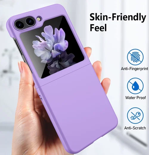 Samsung Galaxy Z Flip 5 Dun Hoesje Hard Back Cover Wit afbeelding 5