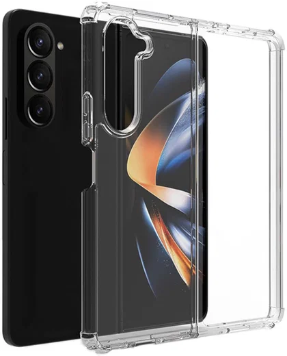 Samsung Galaxy Z Fold 5 Hoesje Schokbestendig TPU Back Cover Transparant afbeelding 1