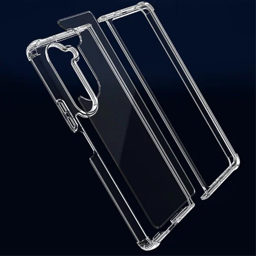 Samsung Galaxy Z Fold 5 Hoesje Schokbestendig TPU Back Cover Transparant afbeelding 5