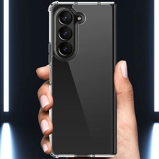 Samsung Galaxy Z Fold 5 Hoesje Schokbestendig TPU Back Cover Transparant afbeelding 7