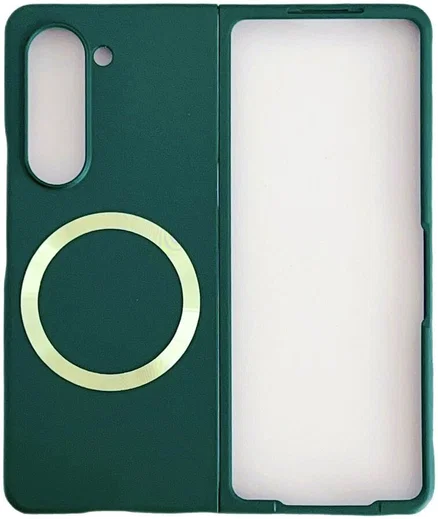 Samsung Galaxy Z Fold 5 Hoesje met MagSafe Back Cover Dun Groen afbeelding 1