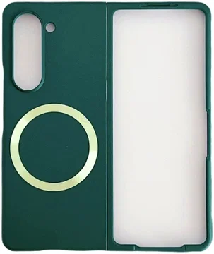 Samsung Galaxy Z Fold 5 Hoesje met MagSafe Back Cover Dun Groen
