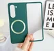 Samsung Galaxy Z Fold 5 Hoesje met MagSafe Back Cover Dun Groen afbeelding 3