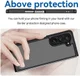 Samsung Galaxy Z Fold 5 Hoesje Acryl Back Cover Transparant Zwart afbeelding 3