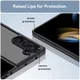 Samsung Galaxy Z Fold 5 Hoesje Acryl Back Cover Transparant Zwart afbeelding 5