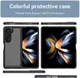 Samsung Galaxy Z Fold 5 Hoesje Acryl Back Cover Transparant Zwart afbeelding 6