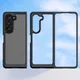 Samsung Galaxy Z Fold 5 Hoesje Acryl Back Cover Transparant Zwart afbeelding 9