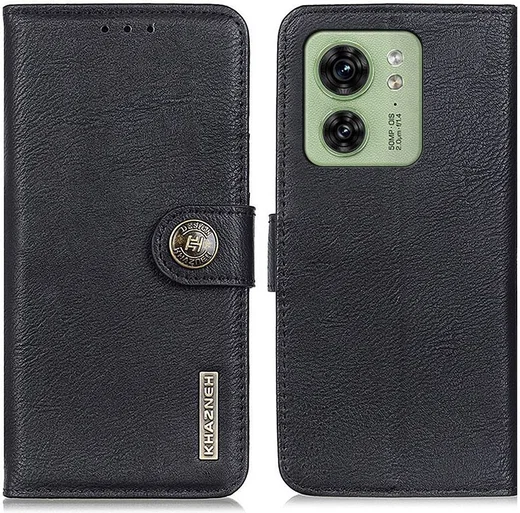 KHAZNEH Motorola Edge 40 Hoesje Portemonnee Book Case Zwart afbeelding 2