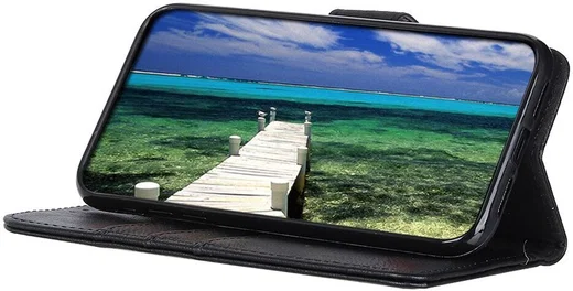 KHAZNEH Motorola Edge 40 Hoesje Portemonnee Book Case Zwart afbeelding 3