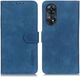 KHAZNEH Oppo Reno8 T Hoesje Retro Wallet Book Case Blauw afbeelding 2