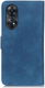 KHAZNEH Oppo Reno8 T Hoesje Retro Wallet Book Case Blauw afbeelding 9