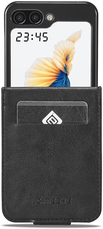 LC.IMEEKE Samsung Galaxy Z Flip 5 Hoesje Wallet Book Case Zwart afbeelding 1