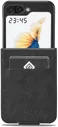 LC.IMEEKE Samsung Galaxy Z Flip 5 Hoesje Wallet Book Case Zwart