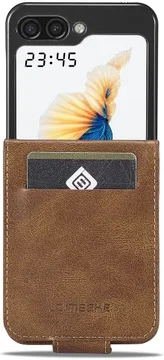 LC.IMEEKE Samsung Galaxy Z Flip 5 Hoesje Wallet Book Case Bruin