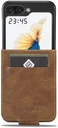 LC.IMEEKE Samsung Galaxy Z Flip 5 Hoesje Wallet Book Case Bruin
