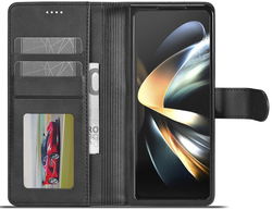 LC.IMEEKE Samsung Galaxy Z Fold 5 Hoesje Portemonnee Book Case Zwart afbeelding