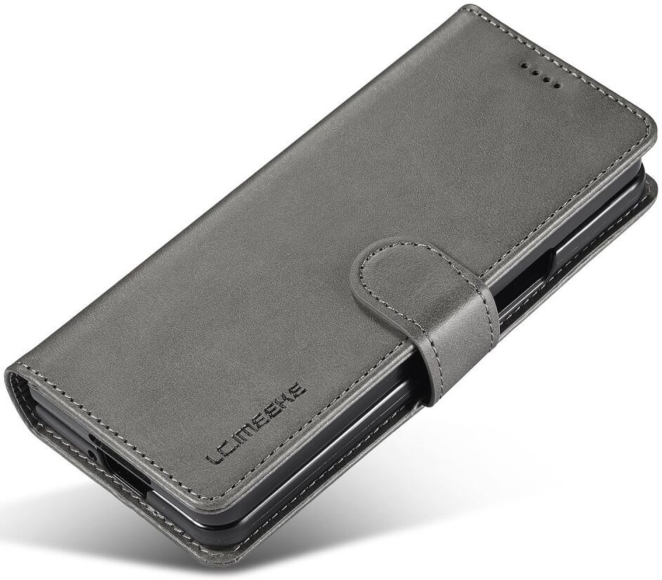 LC.IMEEKE Samsung Galaxy Z Fold 5 Hoesje Portemonnee Book Case Grijs afbeelding 4